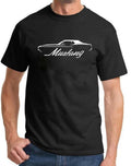1971 1972 Ford Mustang Coupe Hardtop Classic Outline Design Tshirt NEW COLORS