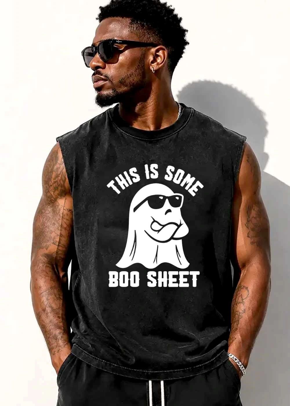 This Is Some Boo Sheet Cartoon Ghost Wearing Sunglasses shirt