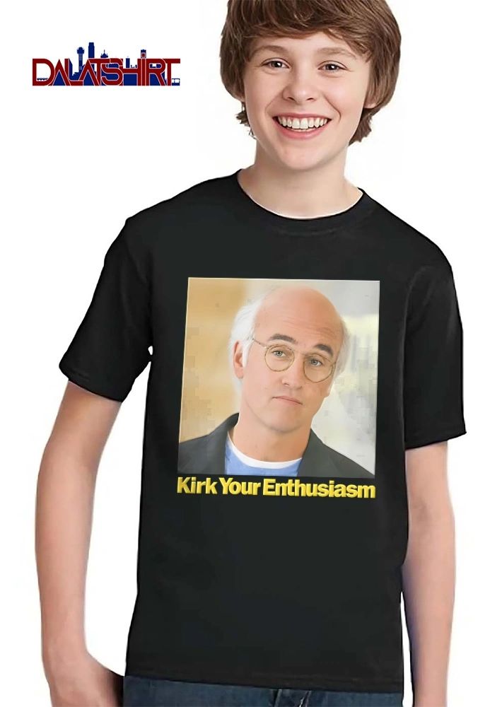 Kirk Your Enthusiasm Larry David portrait comedy parody shirt