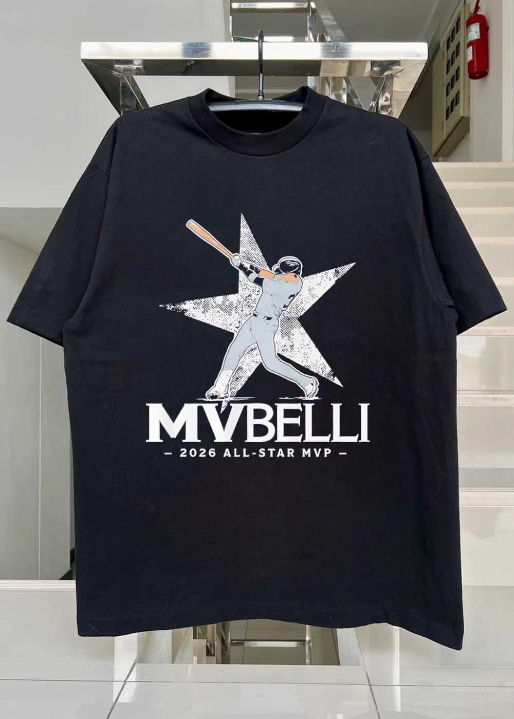 2026 All-Star MVP Baseball Player Swinging Bat MVBELLI shirt