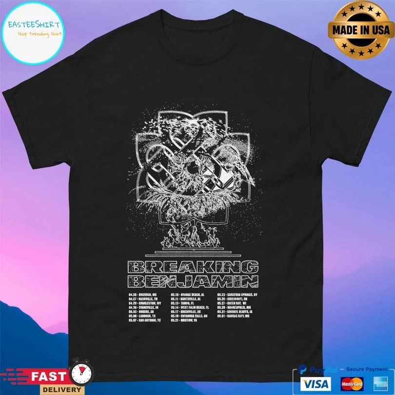 Breaking Benjamin Life Tour Date T-shirts