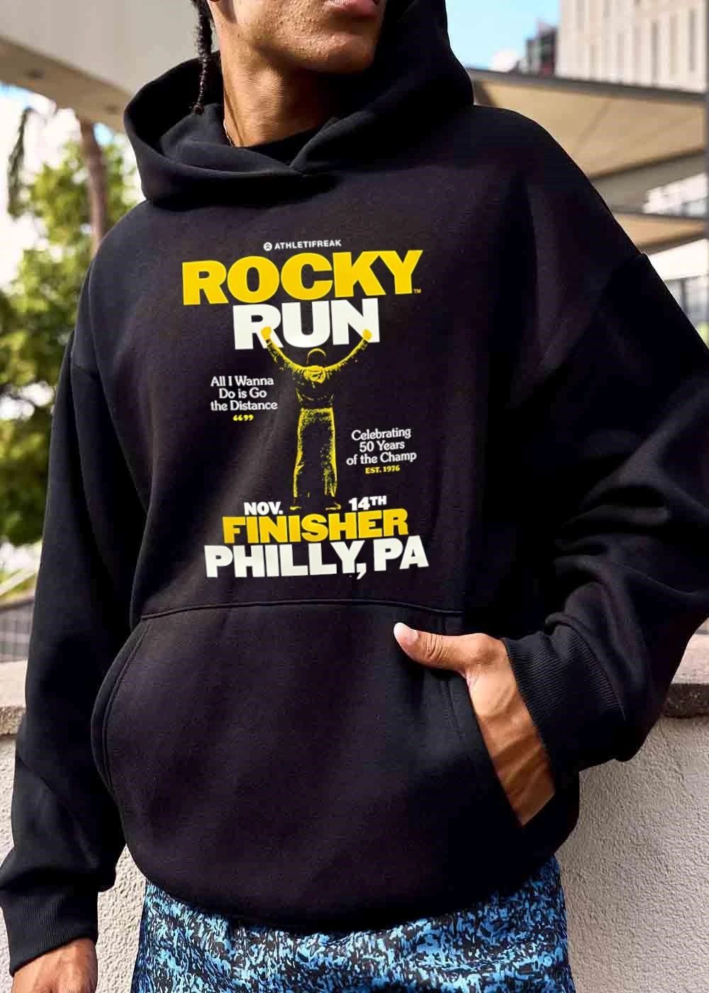Athletifreak Rocky Run All I Wanna Do Is Go The Distance Est 1976 shirt