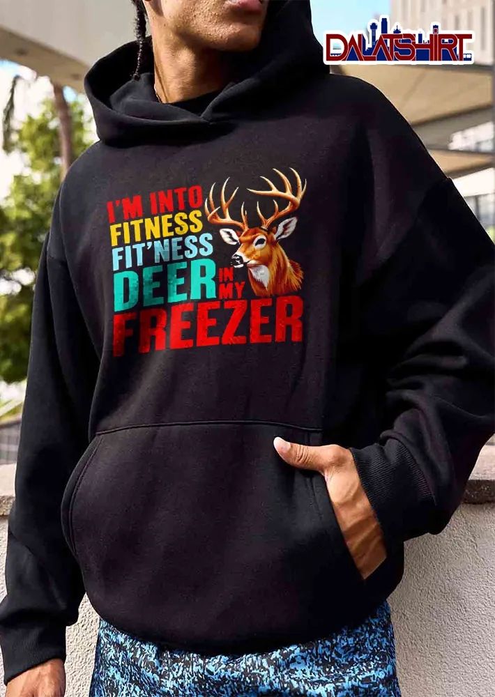 Im Into Fitness Deer In My Freezer Antlered Buck Head Portrait shirt