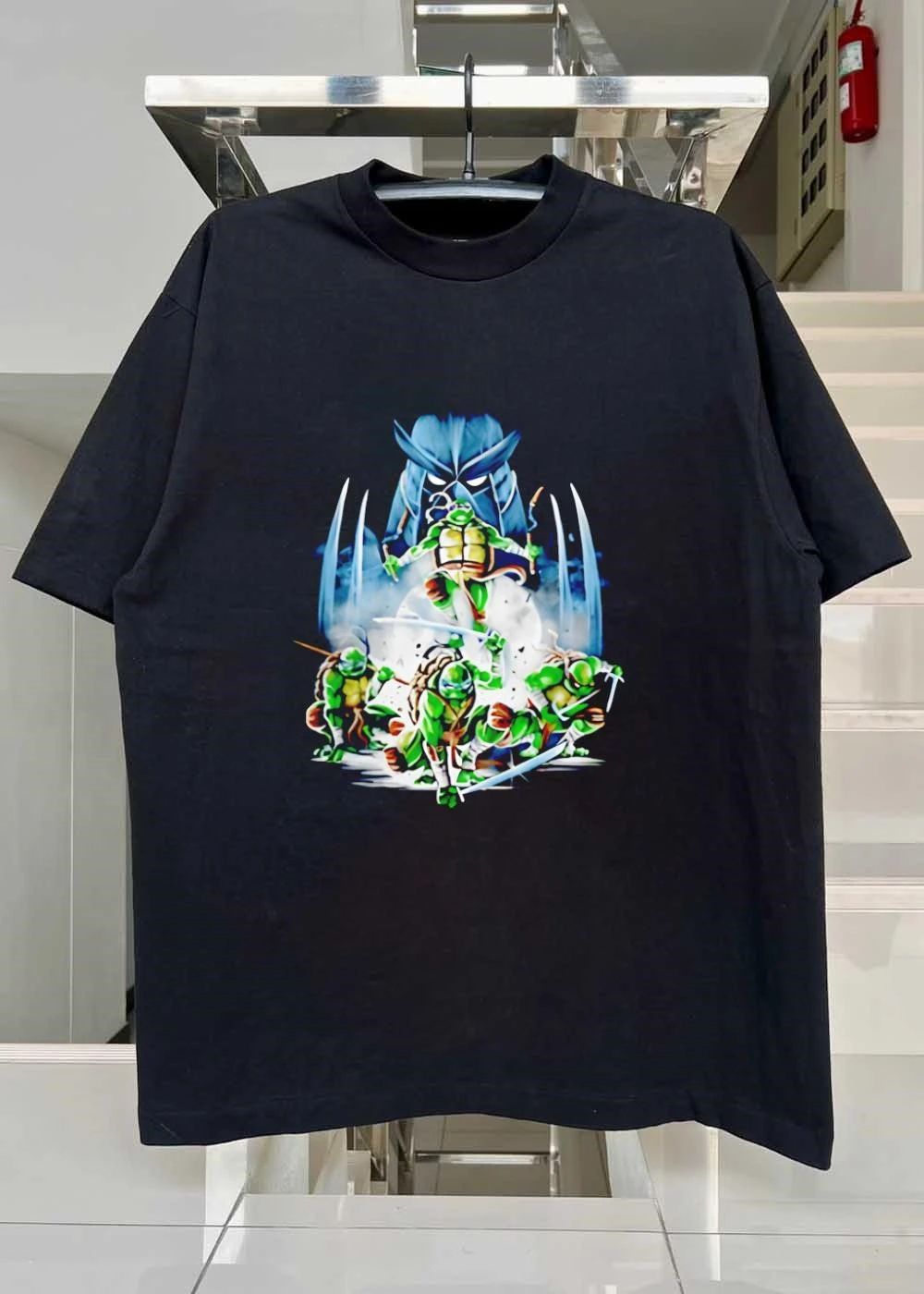 TMNT Shredder Combat Ninja Turtles Fighting Graphic shirt