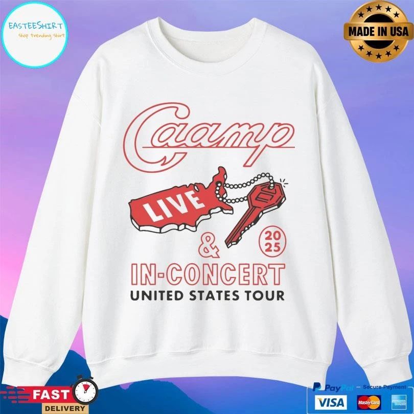 Brothers Keychain Caamp Live And In Concert United States Tour T-shirts