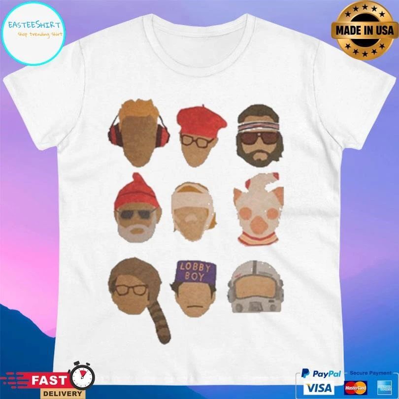 Wes Anderson Hats T-shirts