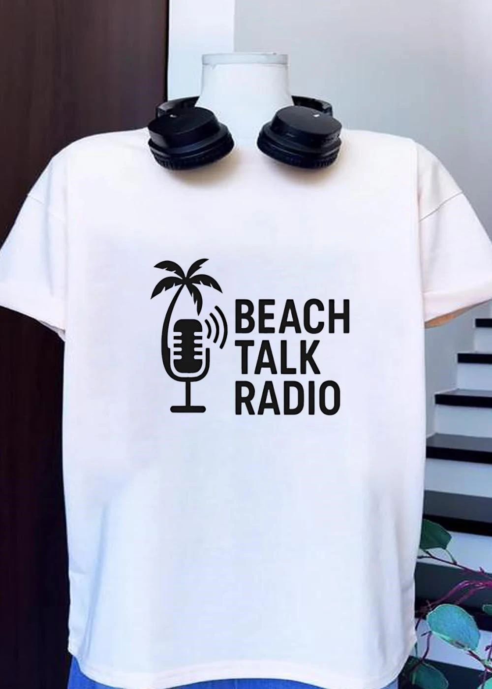 Beach Talk Radio Logo Print Apparel Shirt