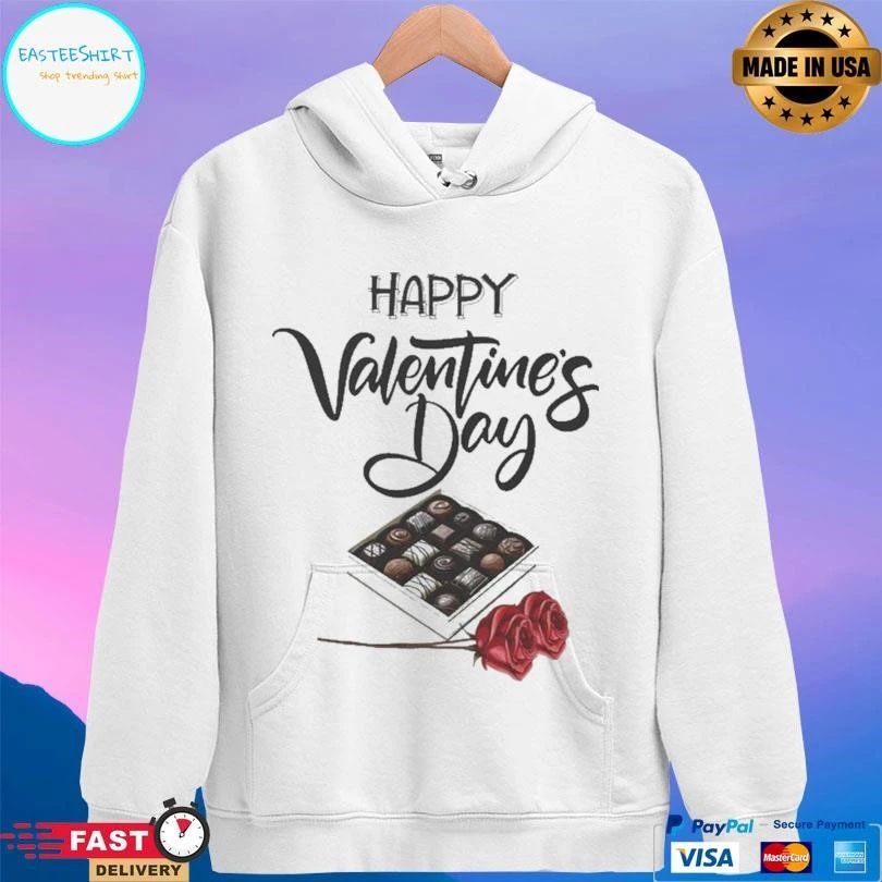 Happy Valentine’s Day Chocolate And Flower T-shirts