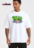 Read To Succeed Green Purple 3d Block Text Orange Burst Cartoon shirt
