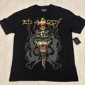 Ed Hardy Men's T-Shirt Black Panther Dagger Medium Black NWT