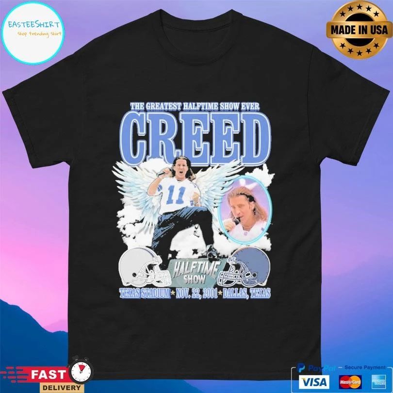 The Greatest Halftime Show Ever Creed Halftime Show Texas Stadium Nov 22 2001 Dallas Texas T-shirts