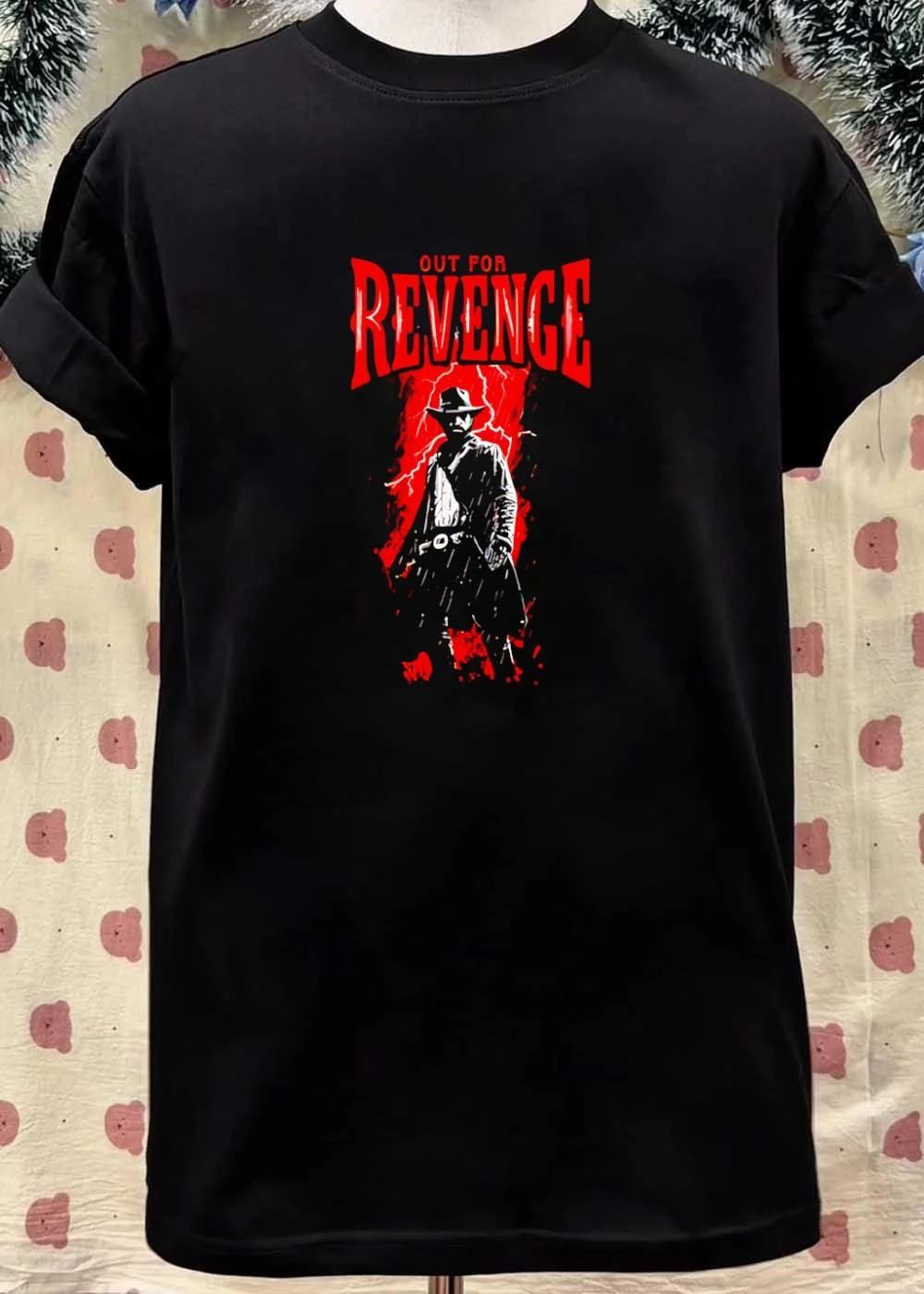 Out for Revenge Cowboy Silhouette Lightning Men’s shirt