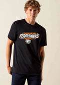 Staten Island Ferryhawks Baseball Cartoon Bird Player Harbor Circle shirt
