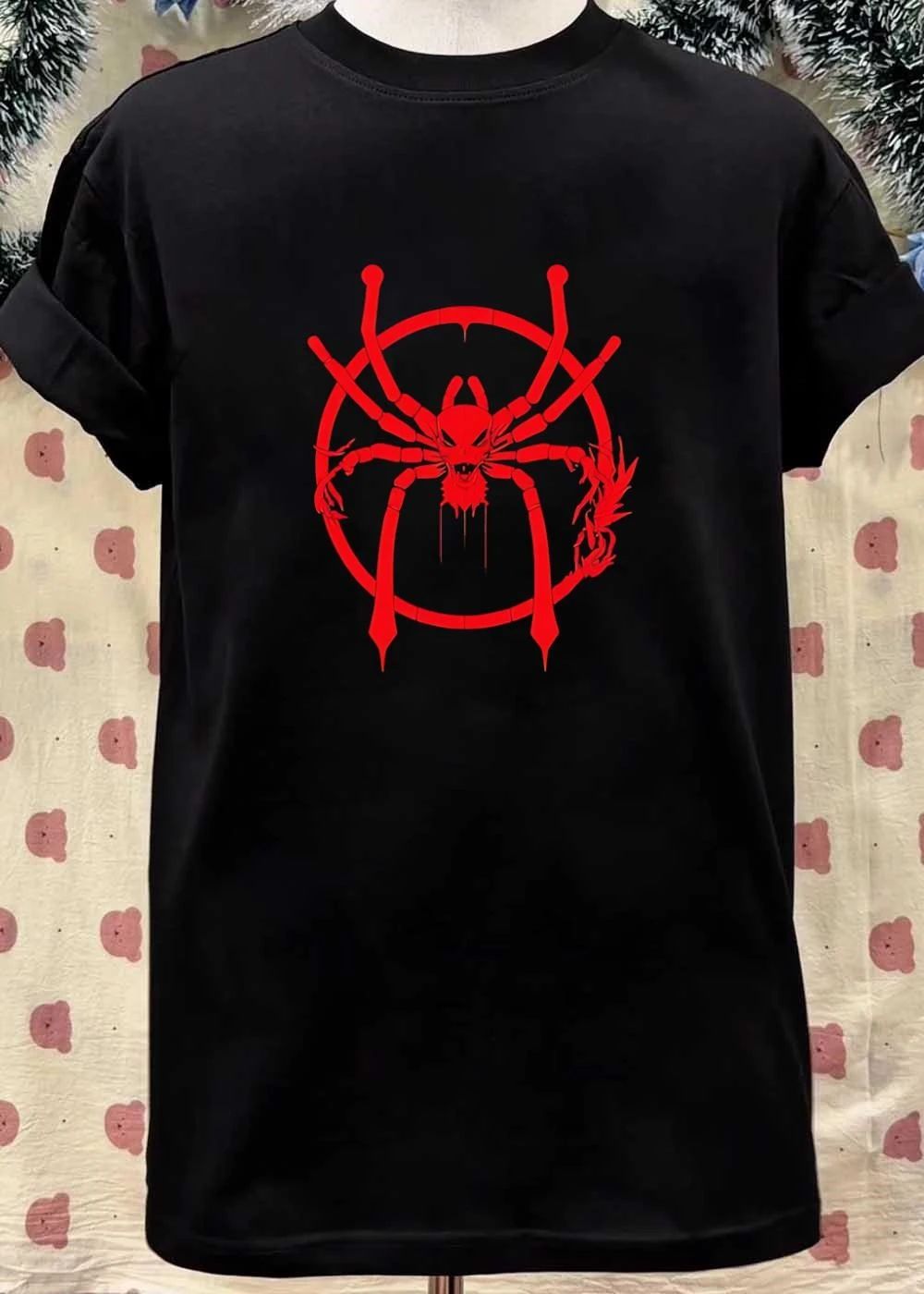 Red Spider Demon Logo Gothic Art Apparel T-Shirt