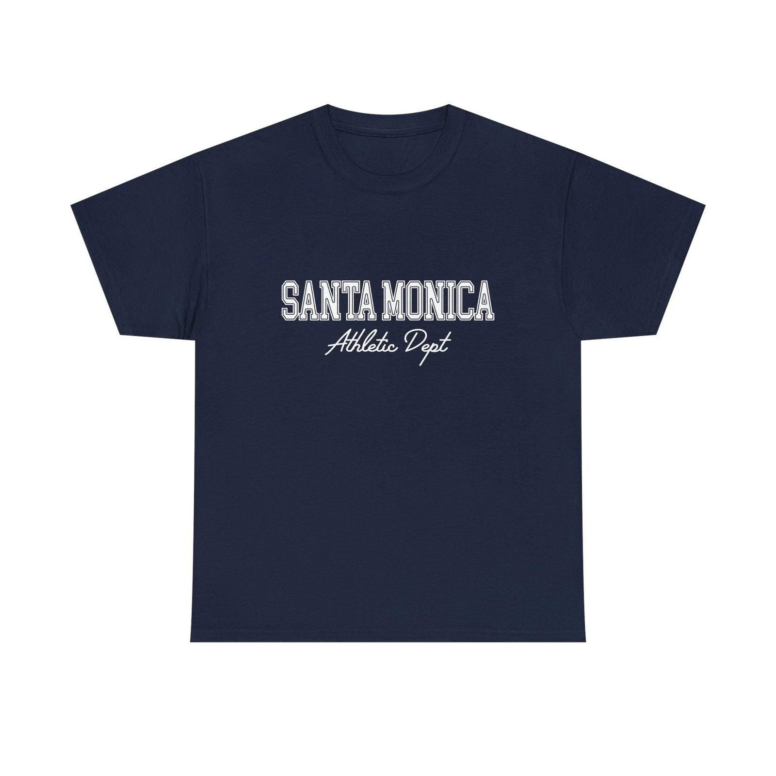 Santa Monica California Vintage Simple Y2k Aesthetic, Athletic Dept Tee