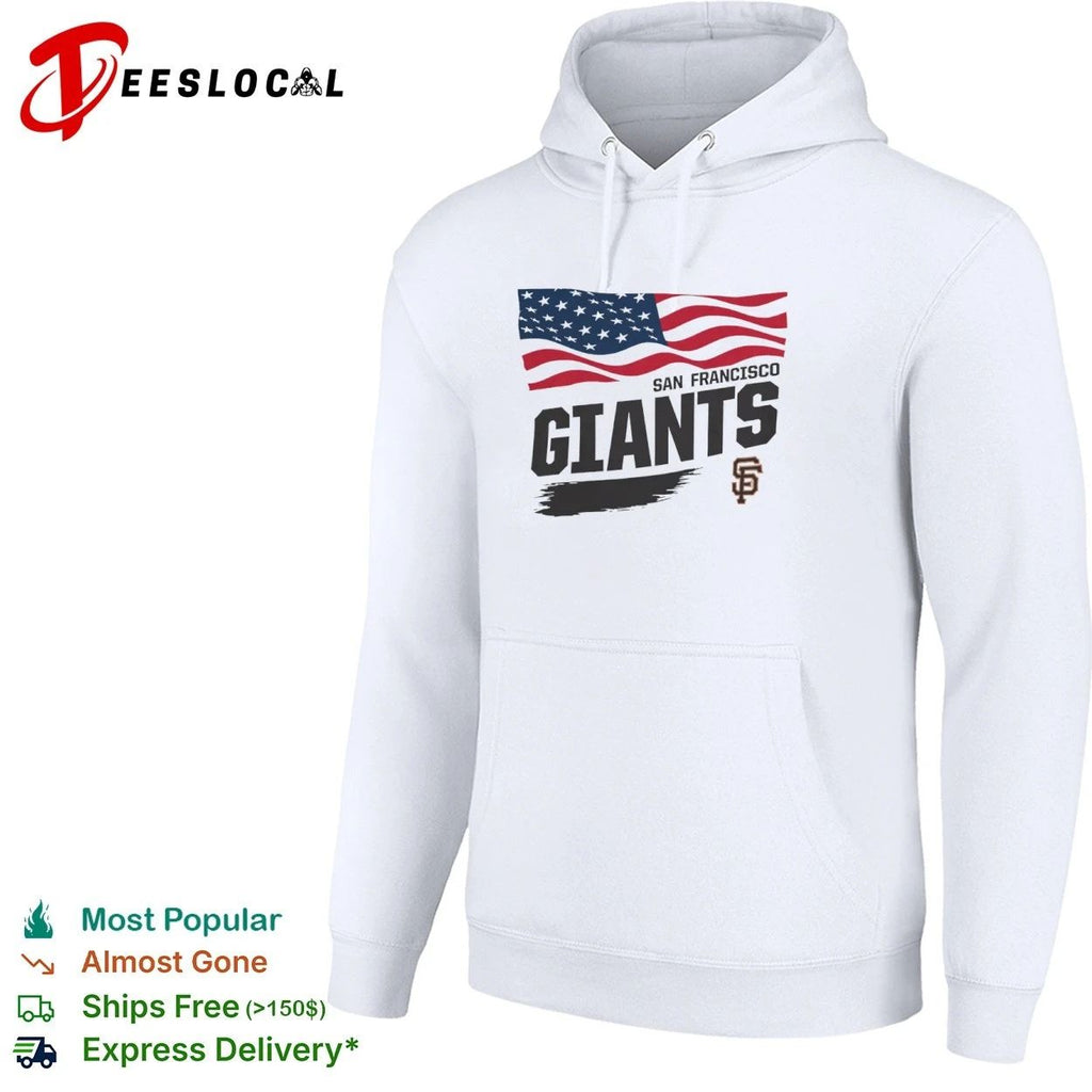 San Francisco Giants Waving Flag Starter T-shirt