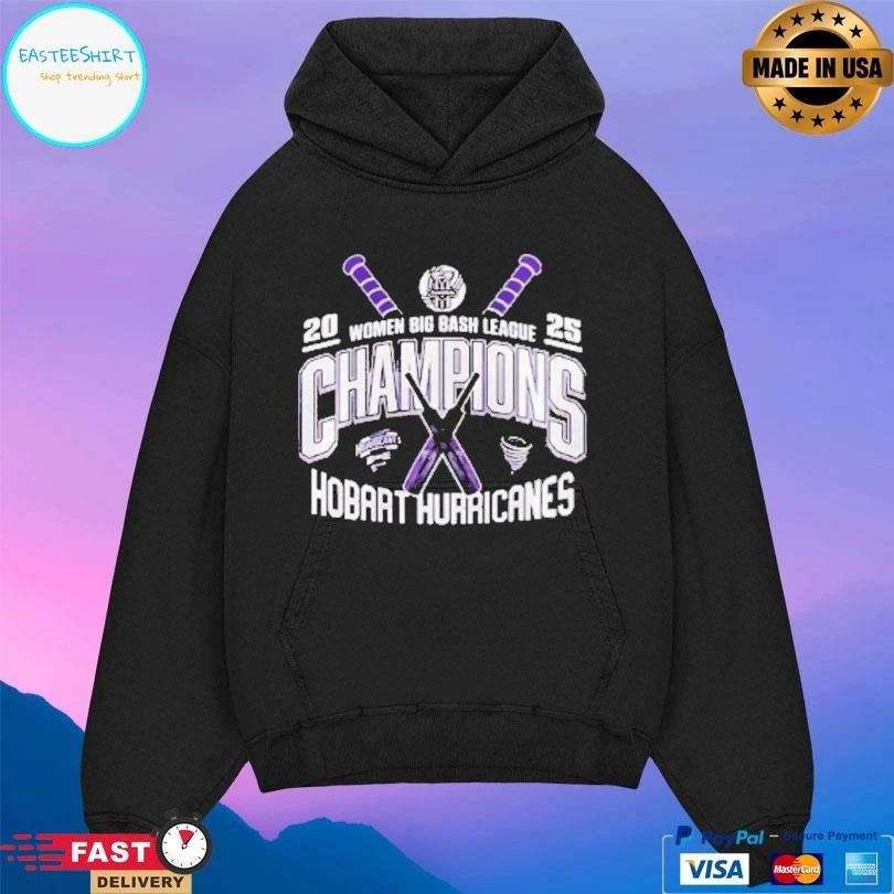 Women Big Bash League Champions Hobart Hurricanes 2025 T-shirts