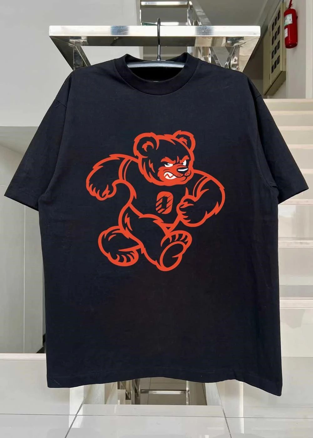 Run Bear Mascot Athletic Logo shirt