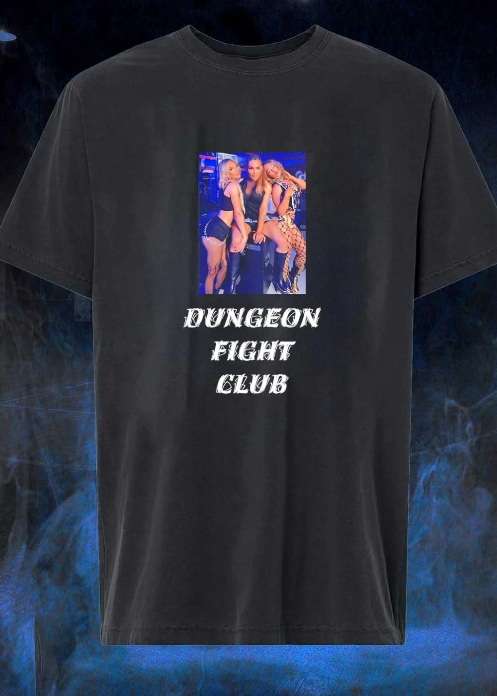 Women Posing In The Dark DUNGEON FIGHT CLUB T-Shirt