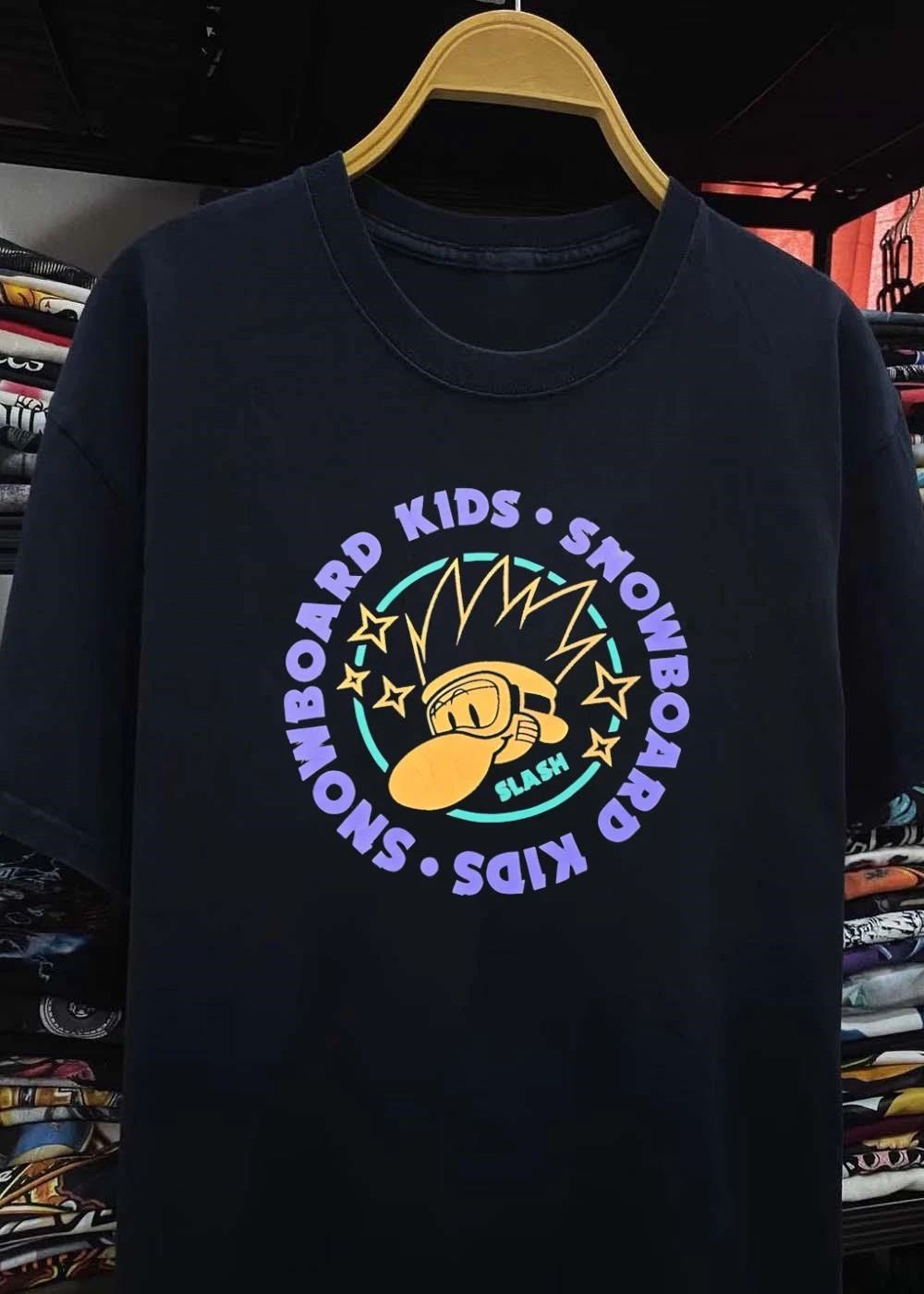 Slash Snowboard Kids Logo Character shirt