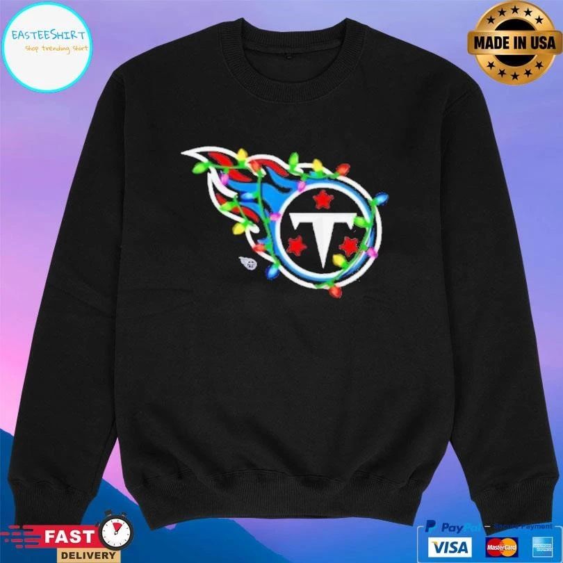 Tennessee Titans Logo Holiday Lights T-shirts