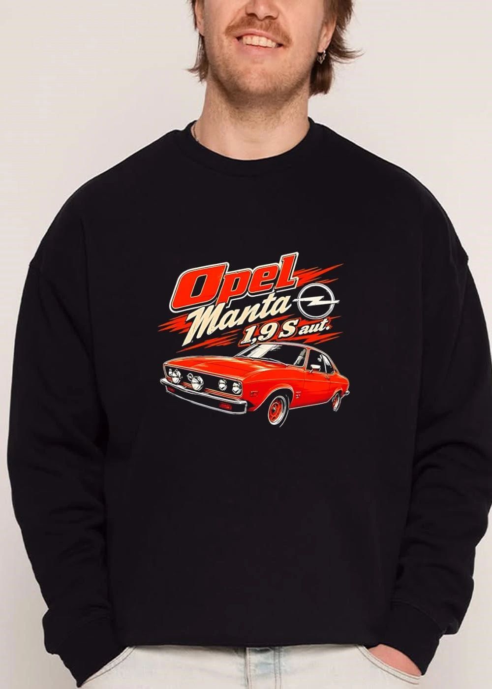 Opel Manta 1 9 S Aut Red Classic Sports Car Retro Graphic shirt