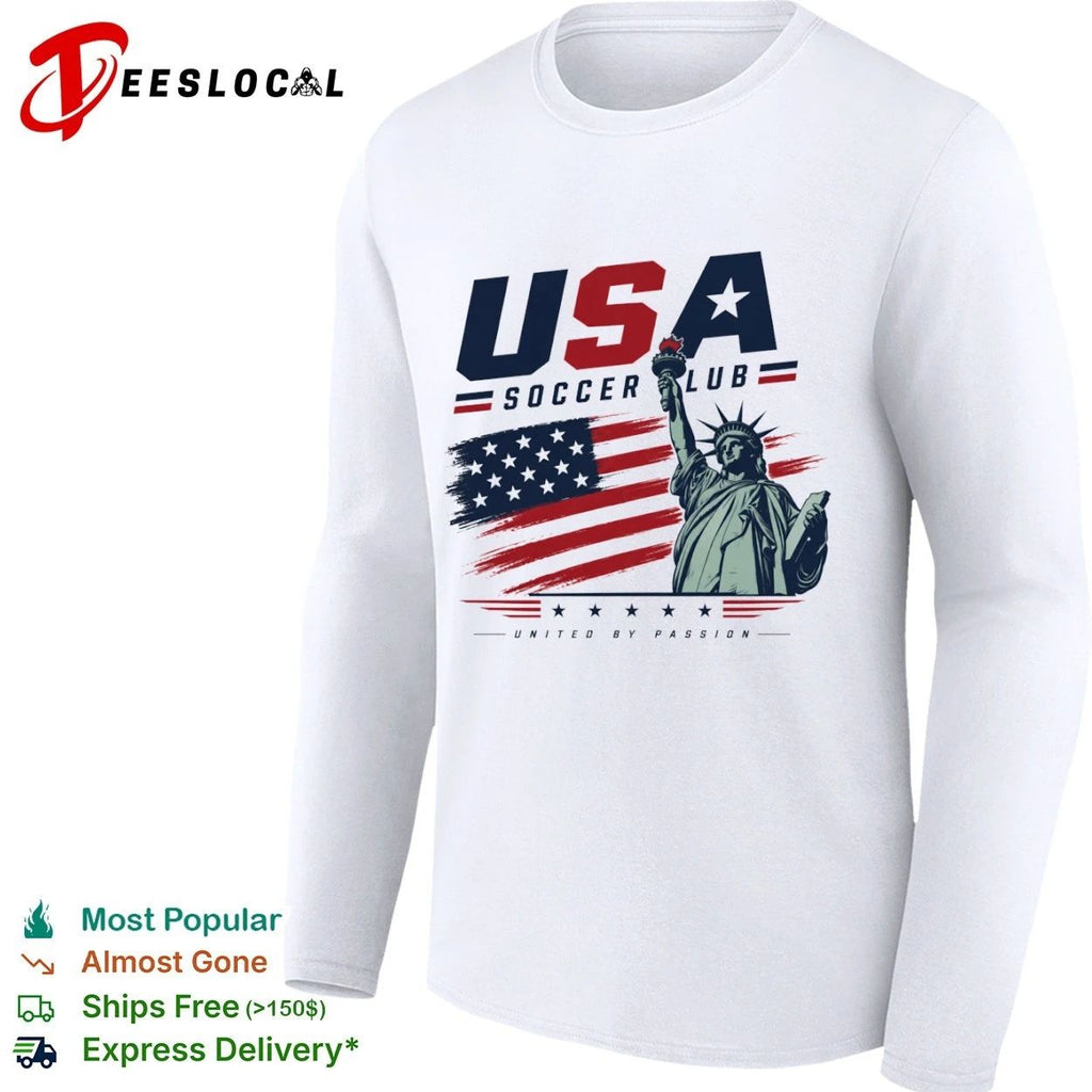 USA Soccer Club Statue of Liberty United by Passion T-shirt