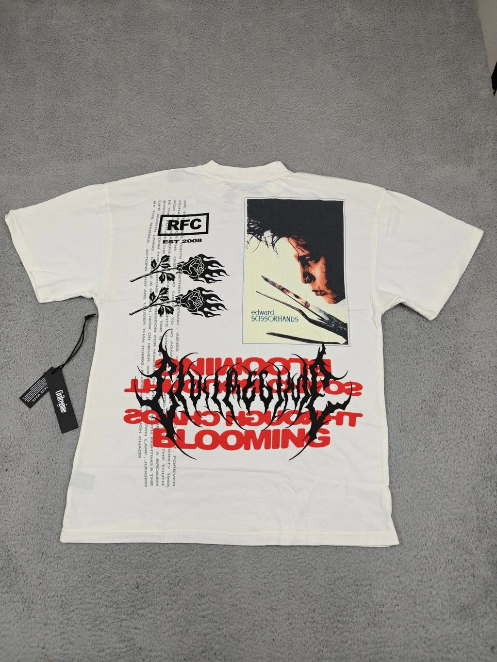 Civil Regime Edward Scissorhands Shirt Mens Medium Butter Oversized Graphic Tee