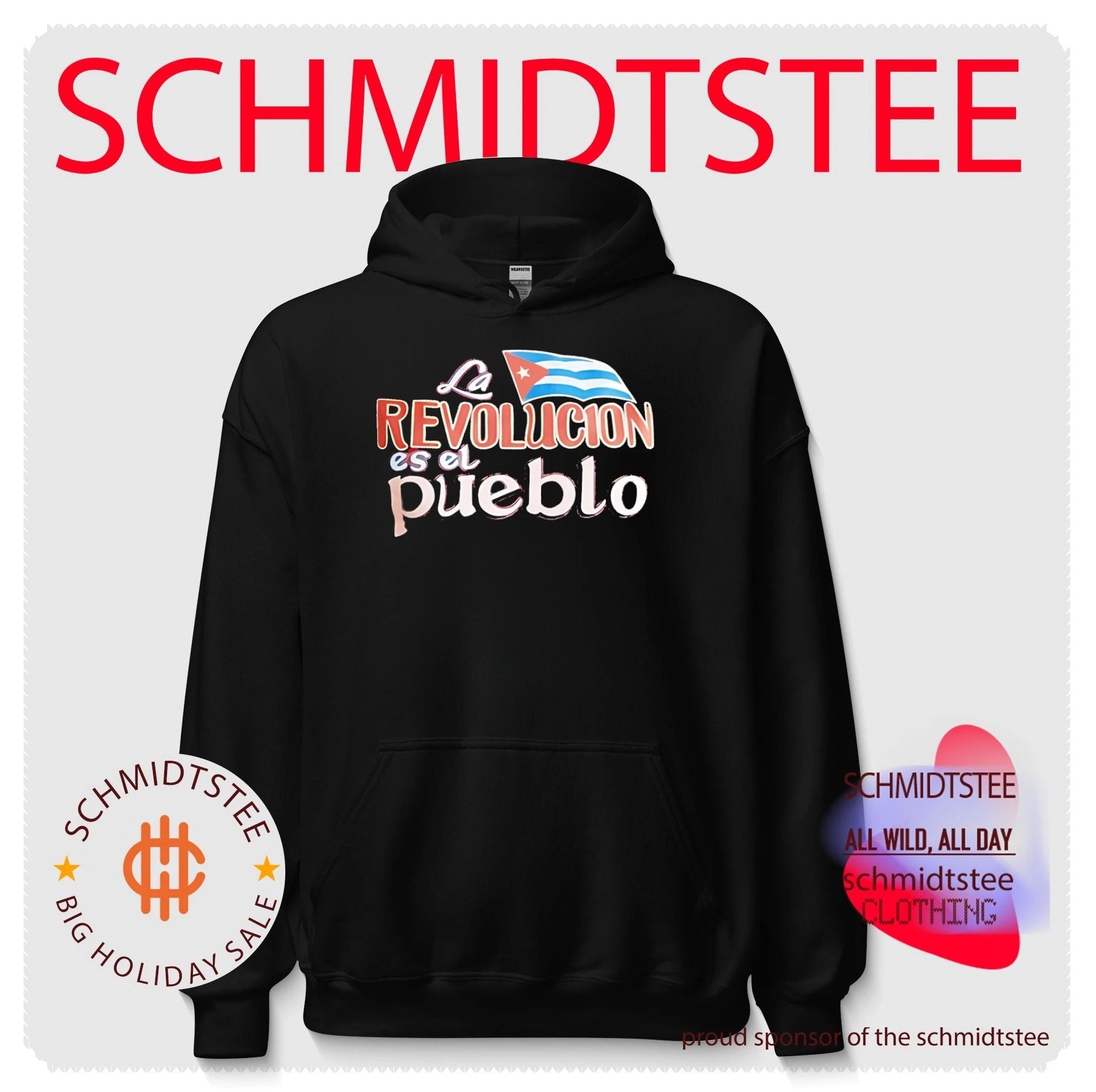 La Revolucion es el Pueblo Cuba flag shirt