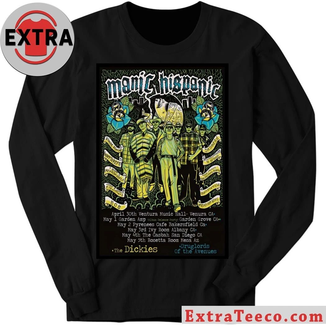 Manic Hispanic American Tour 26 Poster Shirt