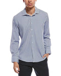 Nautica Men's Performance Slim Fit Dress Shirt, Blue, M (15-15.5, 32/33)
