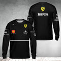 Ferrari Black Long sleeve Shirt 3D Racing Full Size S-5XL Printed 3D New