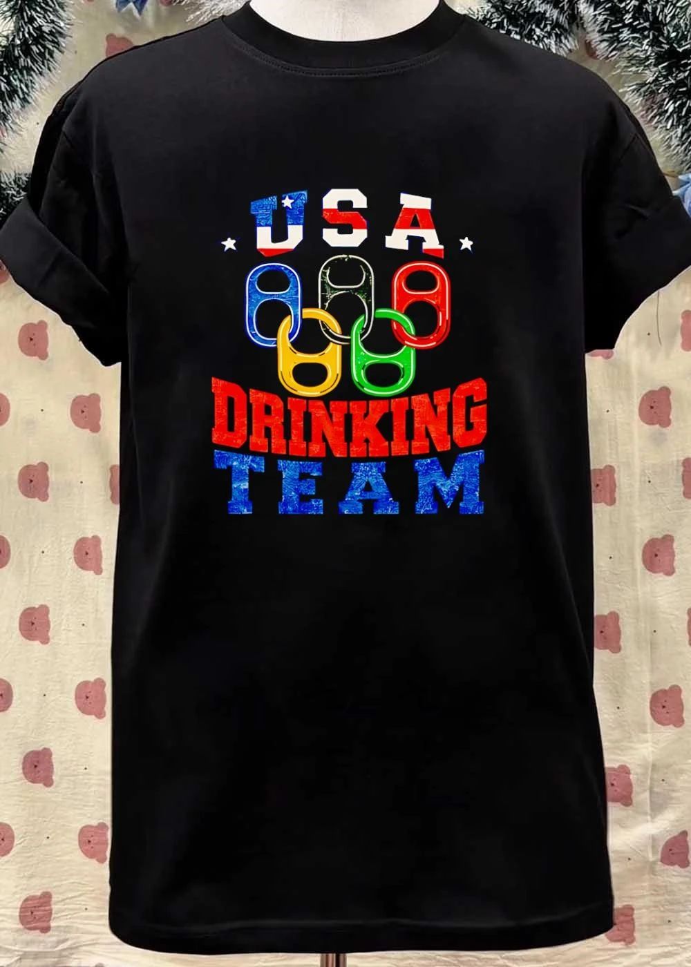 USA Drinking Team Olympic Style Patriotic Apparel Shirt