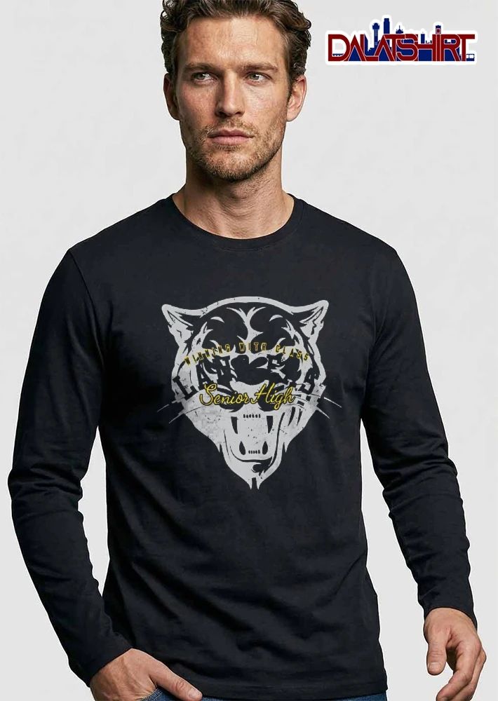 Lanse Senior High Winning With Class Distressed Panther Head shirt