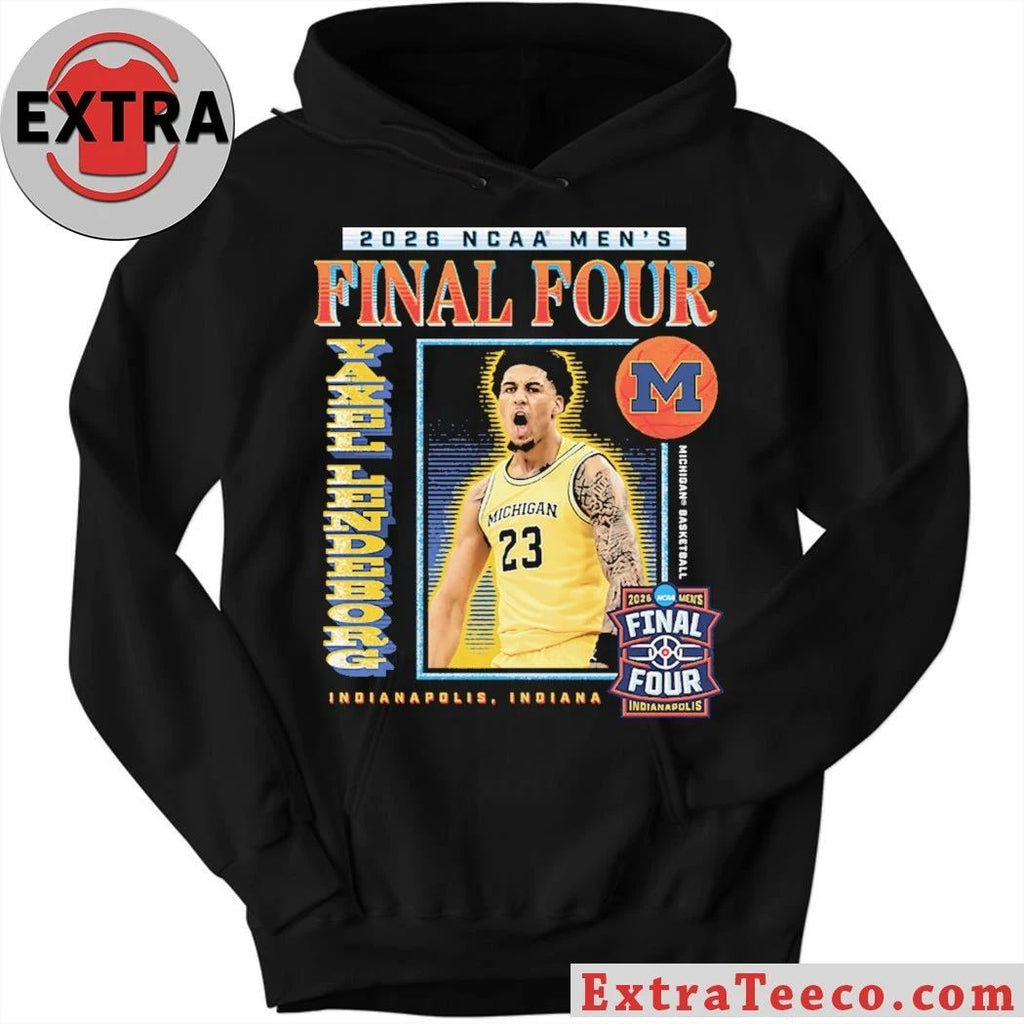 Original Michigan Wolverines Men’s Basketball Campus Ink Yaxel Lendeborg Final Four Logo 2026 T-Shirt – Top-Rated Gift for College Basketball Lovers