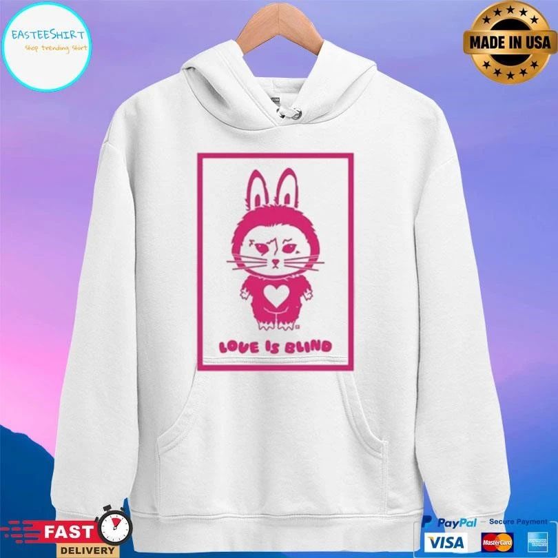 Cat Labubu Love Is Blind Greeting Card T-shirts