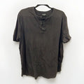 Old Navy Soft-Washed Black Henley T-Shirt (Size XL)
