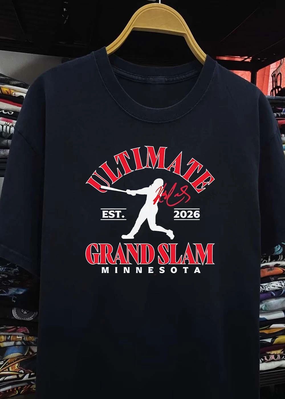 Est 2026 Ultimate Grand Slam Minnesota Softball Player Silhouette T-Shirt