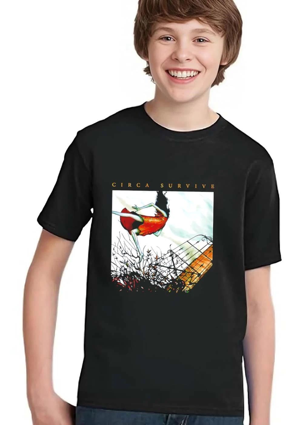 Circa Survive Longhaired Woman Falling Over Spiked Fence shirt