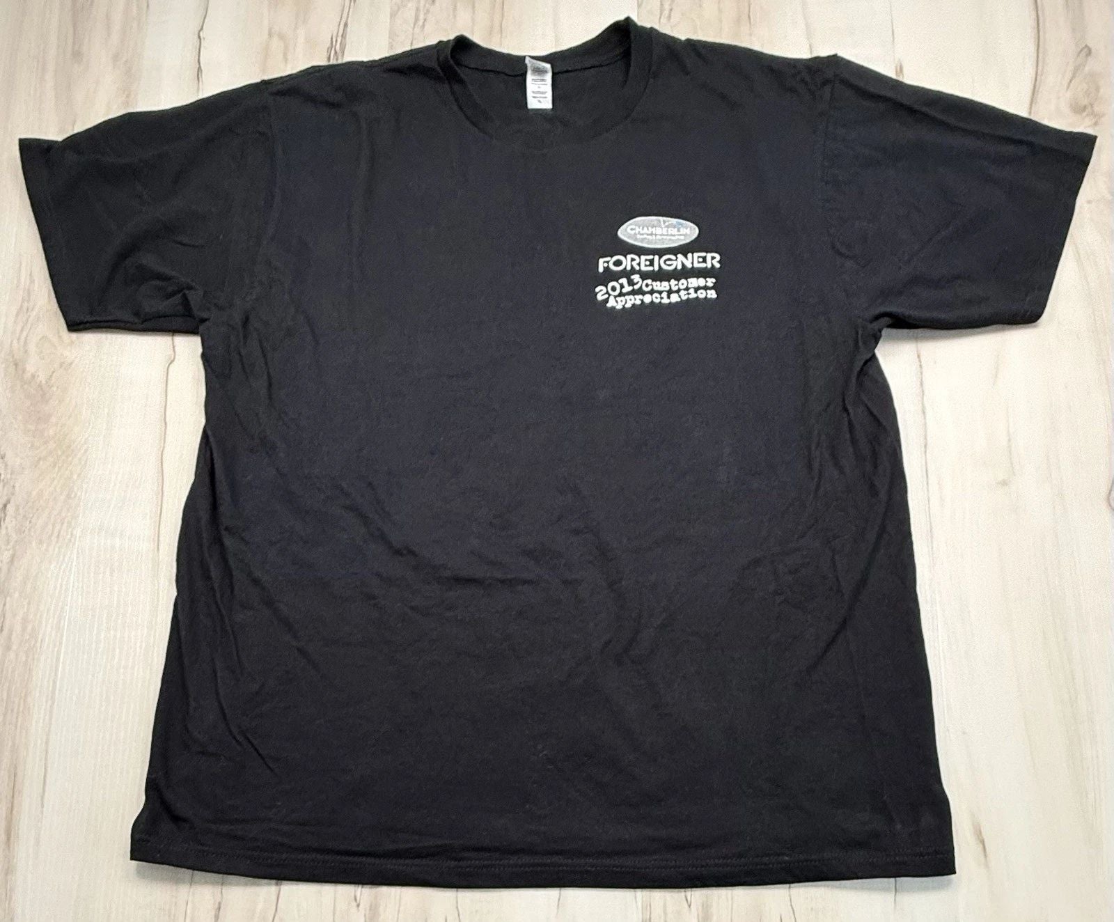Adult XL Chamberlin 2013 Customer Appreciation Celebration Tour FOREIGNER TShirt
