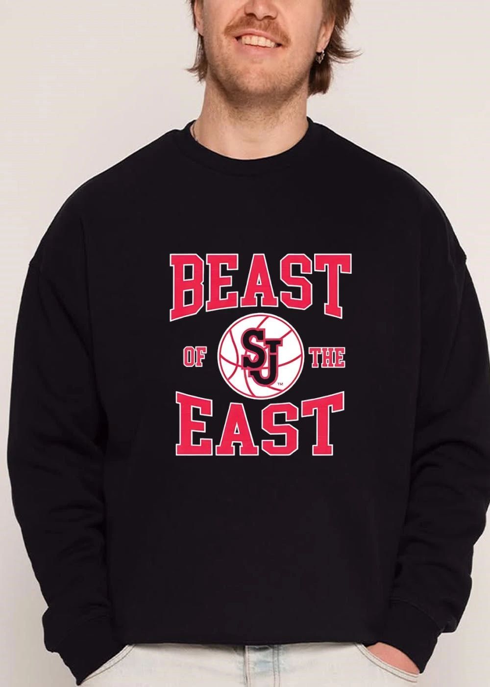 St Johns Red Storm NCAA Beast Of The East Sj Monogram Basketball Logo shirt