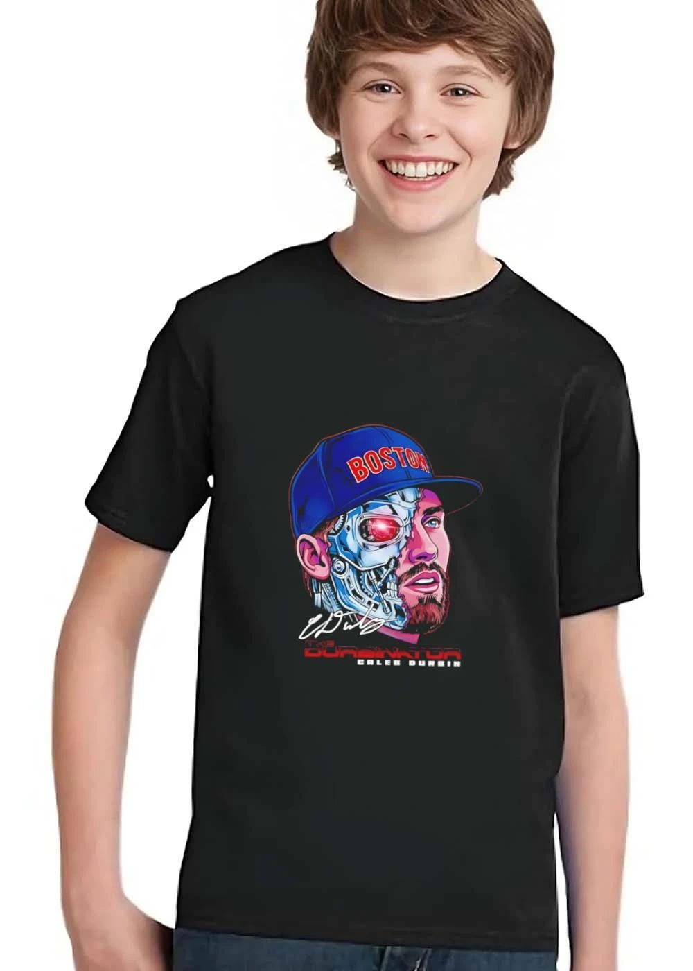 Boston The Durbinator Caleb Durbin Cyborg Caricature Half Robot Face shirt