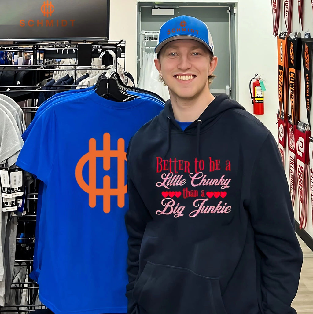 Better to be a little chunky than a big junkie shirt