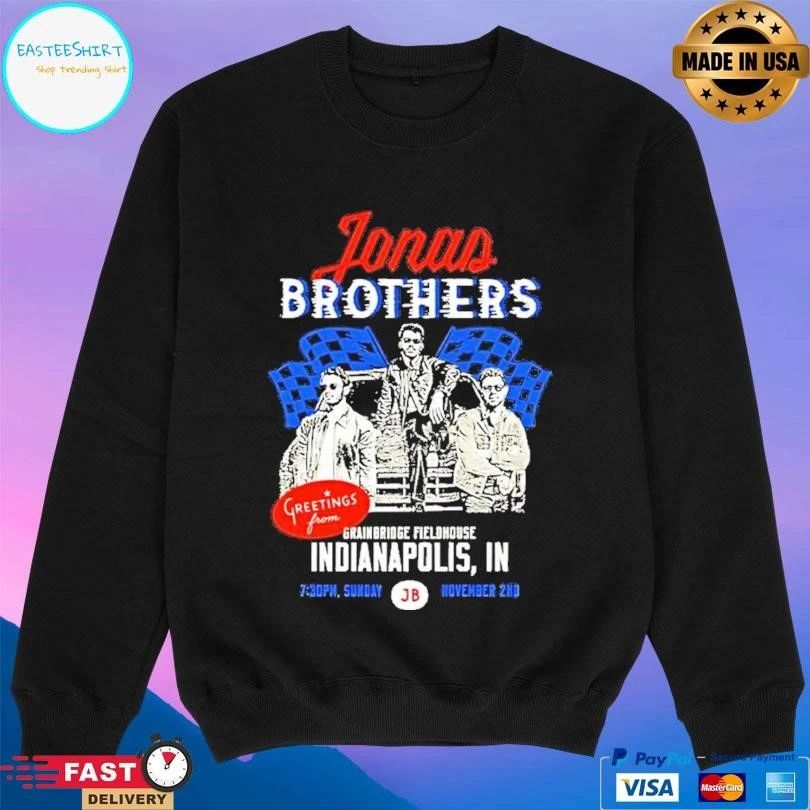 Jonas Brothers Greeting From Your Hometown Indianapolis In Sunday Jb T-shirts