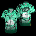 Personalized New York Jets Cruise Sunset Hawaiian Shirt
