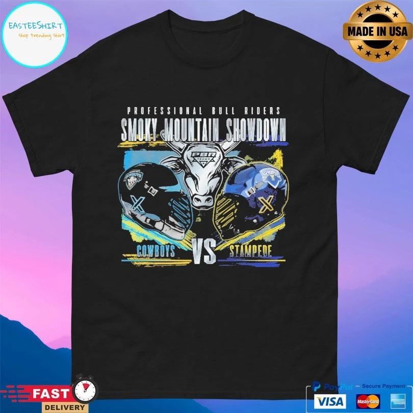 Professional Bull Riders Smoky Mountain Showdown Rivalry Cowboys Vs Stampede T-shirts