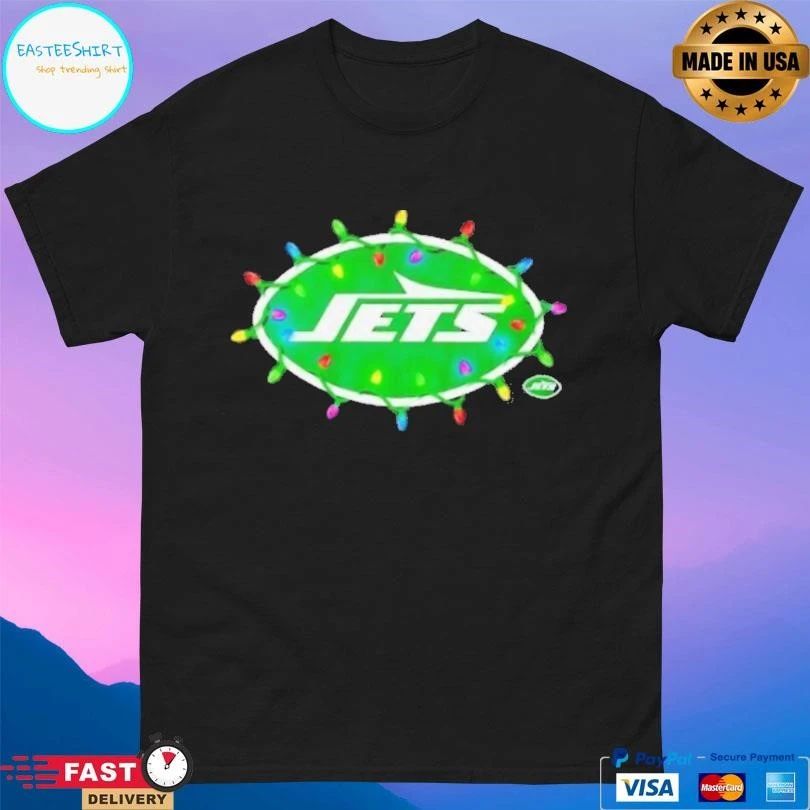 New York Jets Logo Holiday Lights T-shirts