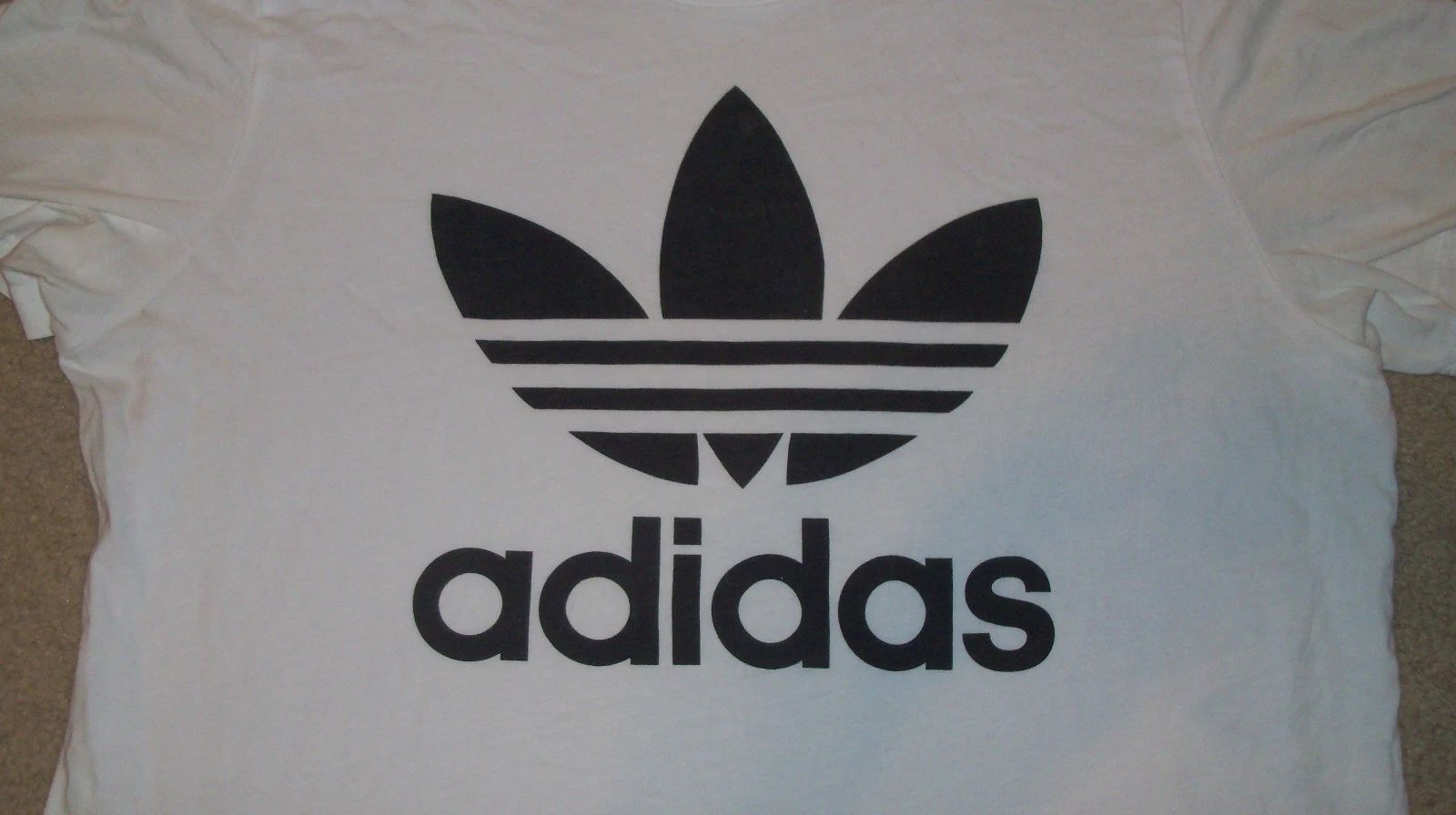 Classic Simple 1970s-style ADIDAS Trefoil Men's Running Shirt Sz LARGE Superstar