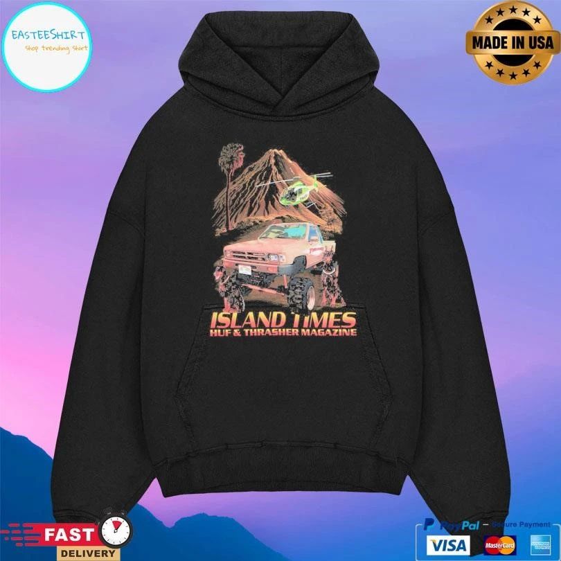 Island Times Huf And Thrasher Magazine T-shirts