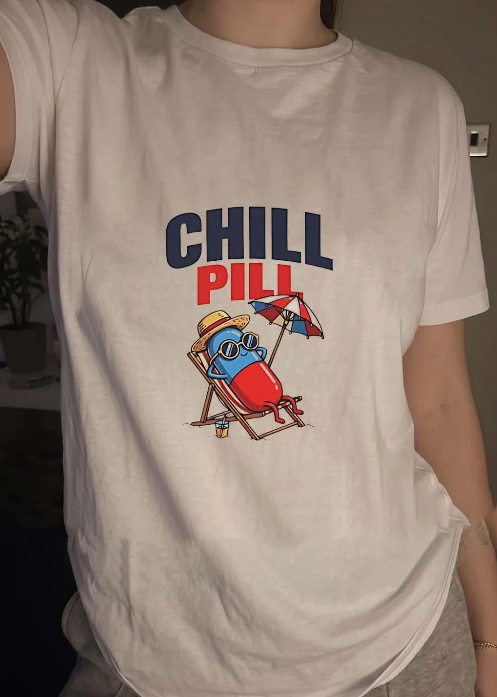 Relaxed Vacation Vibe Chill Pill Beach shirt
